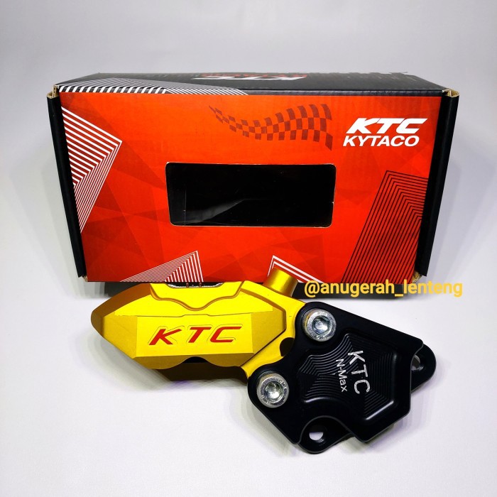 Brake Caliper Kaliper Depan Pala Babi KTC 4P Embos Kecil NMax Aerox - Hitam