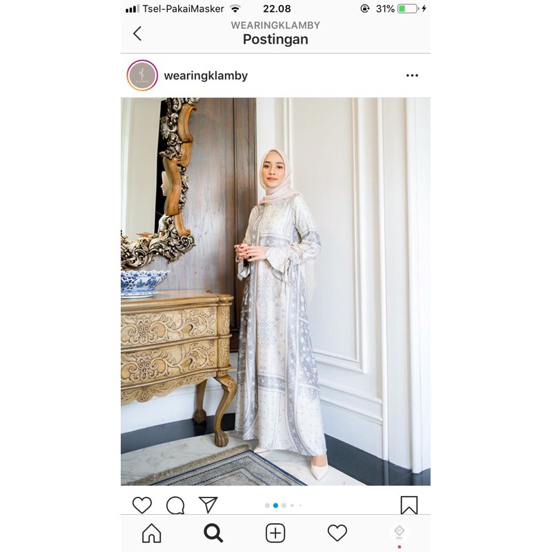 new with tag agnia dress  peony size L by wearing klamby