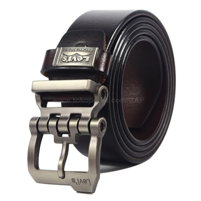 GESPER IKAT PINGGANG KULIT PRIA SELAPIS | LEVIS LEVIS JTR BROWN PROMO
