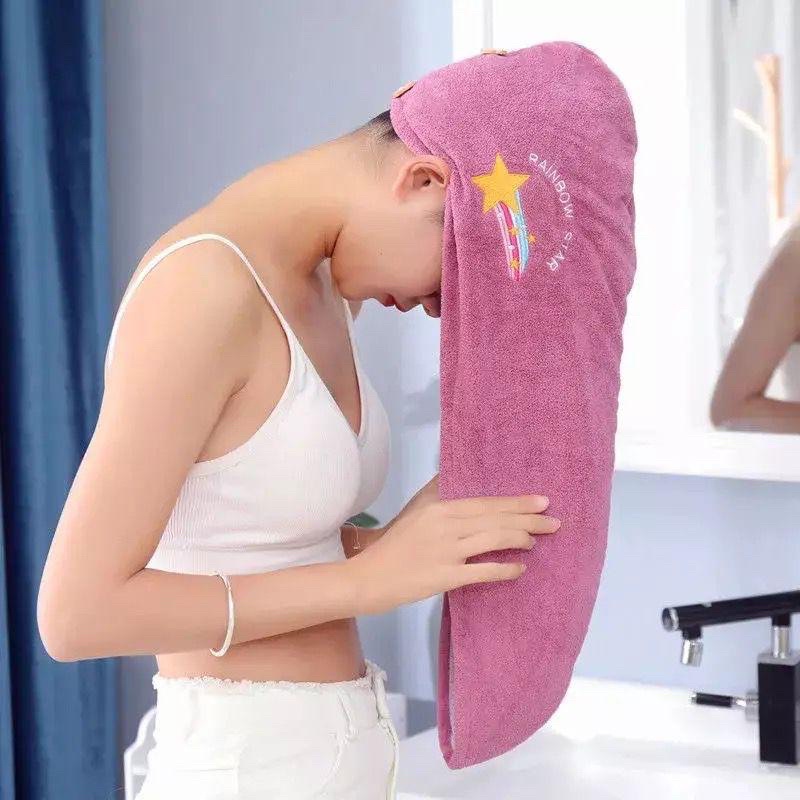 HANDUK KERAMAS PENGERING RAMBUT KEPALA MICROFIBER / MAGIC TOWEL JRW0098