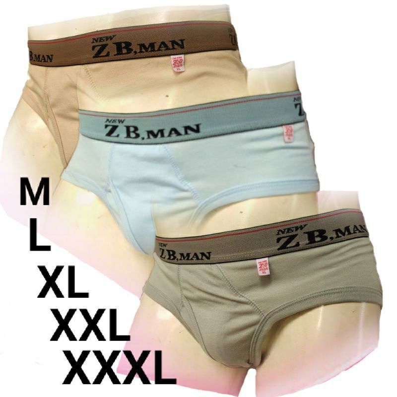 (3PCS) SEMPAK PRIA ZB - MAN KATUN