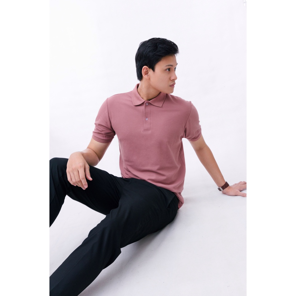 AKITA POLO SHIRT - Kaos Polo Pria in Dusty Rose