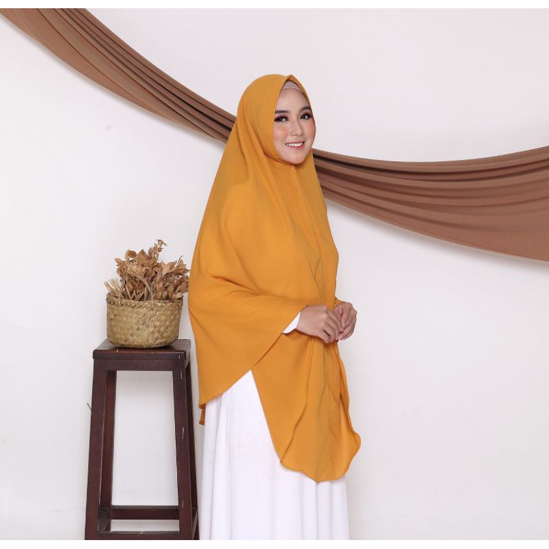 Jilbab Instan Jumbo Syari NON PED Wolfis | Jilbab Jumbo XXXL NON PED Wolfis