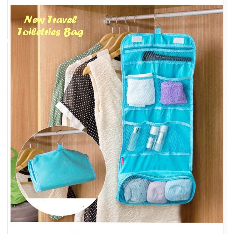 Igrosir Hanging Toiletries Bag Organizer Tas Kosmetik Travel Bag toilet Mandi