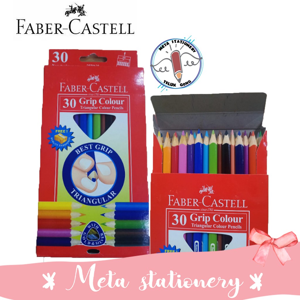 

Pensil Warna Faber Castell Segitiga Junior Grip 30 warna