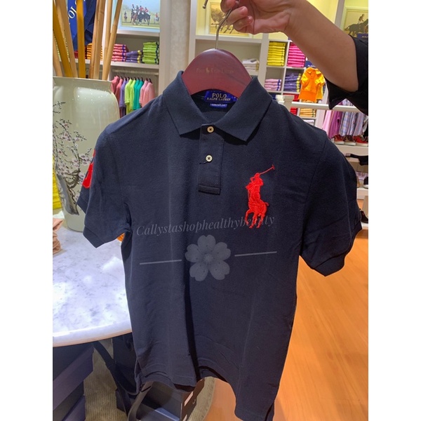 Polo Shirt Ralph Lauren USA Black Original Kaos Polo Pria from 998k Size L,XL