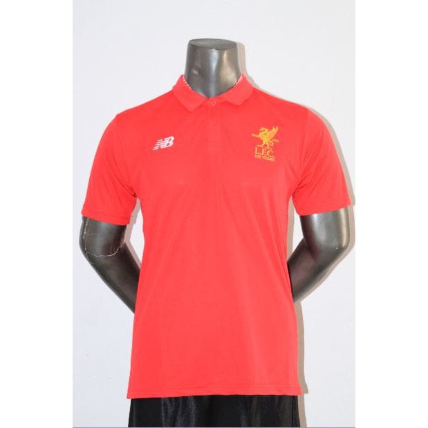 POLO SHIRT BOLA LIVERPOOL HOME MERAH 2017/2018 GRADE ORI