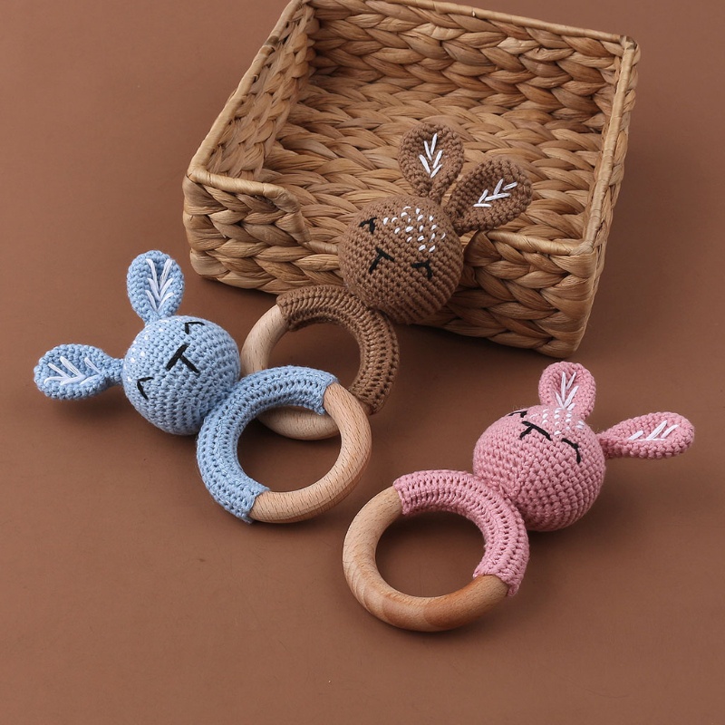 Mary Mainan Teether Bayi DIY Bahan Kayu Beech