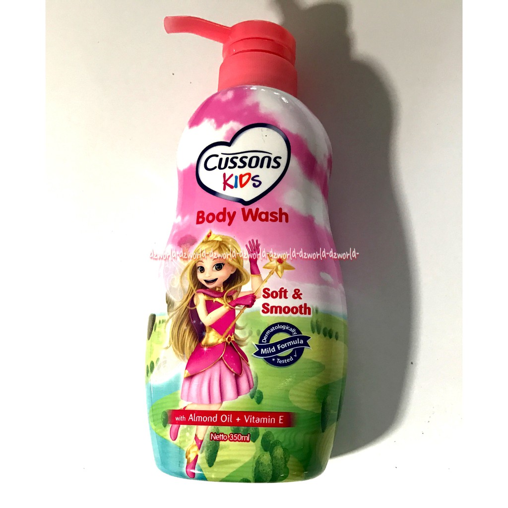 Cussons Kids Body Wash Pink 350 ml sabun cair Anak Cuson dengan almond oil dan vitamin E