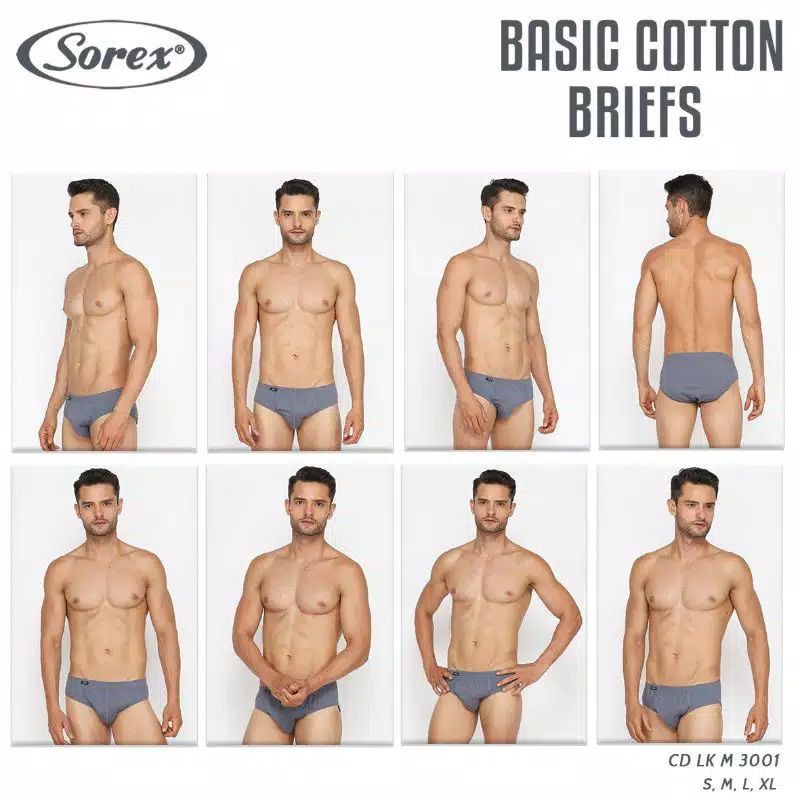 SOREX MAN - CELANA DALAM PRIA KATUN 3001 (harga satuan)