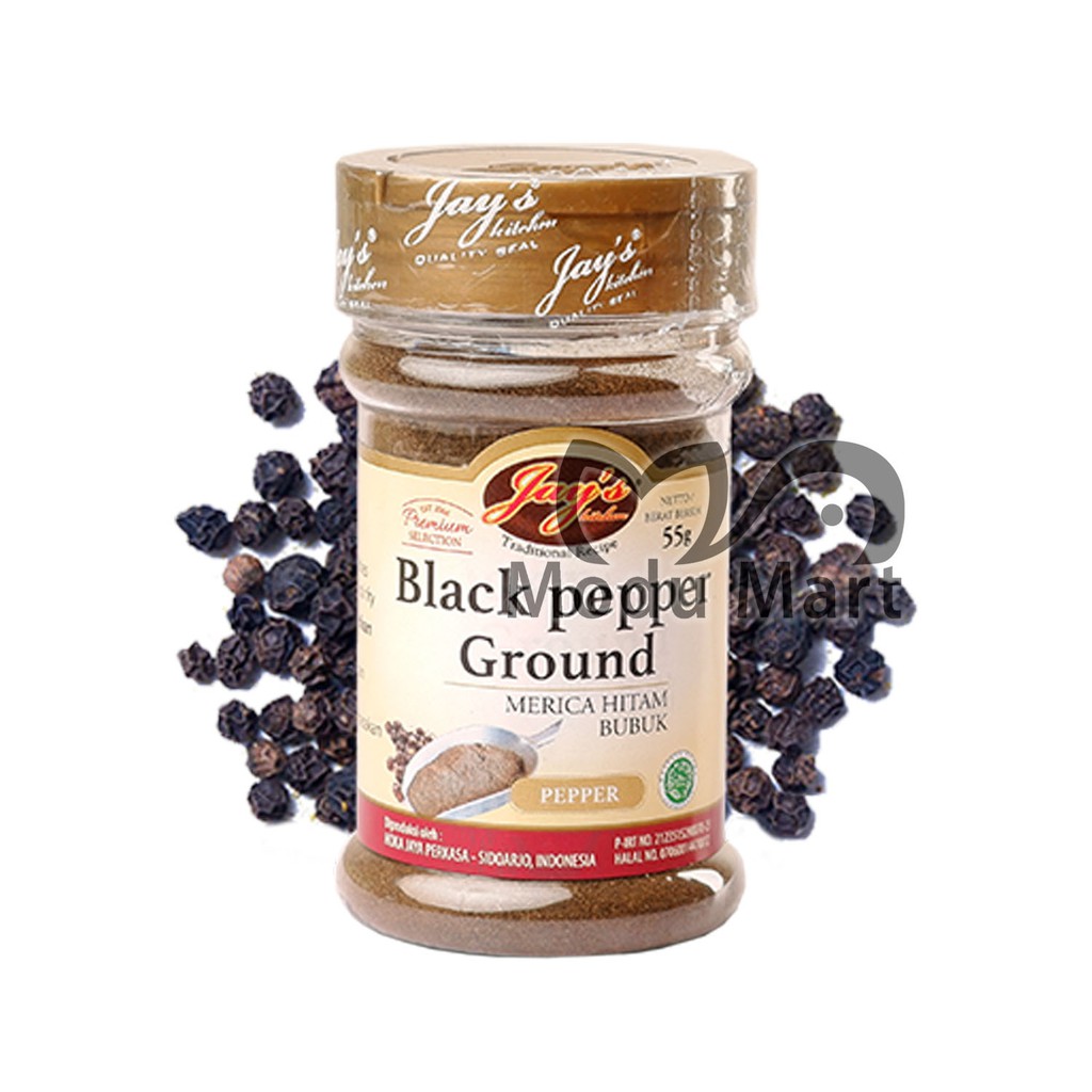 

JAYS KITCHEN Black Pepper Ground Powder 55g - Jay's Kitchen Merica Lada Hitam Bubuk