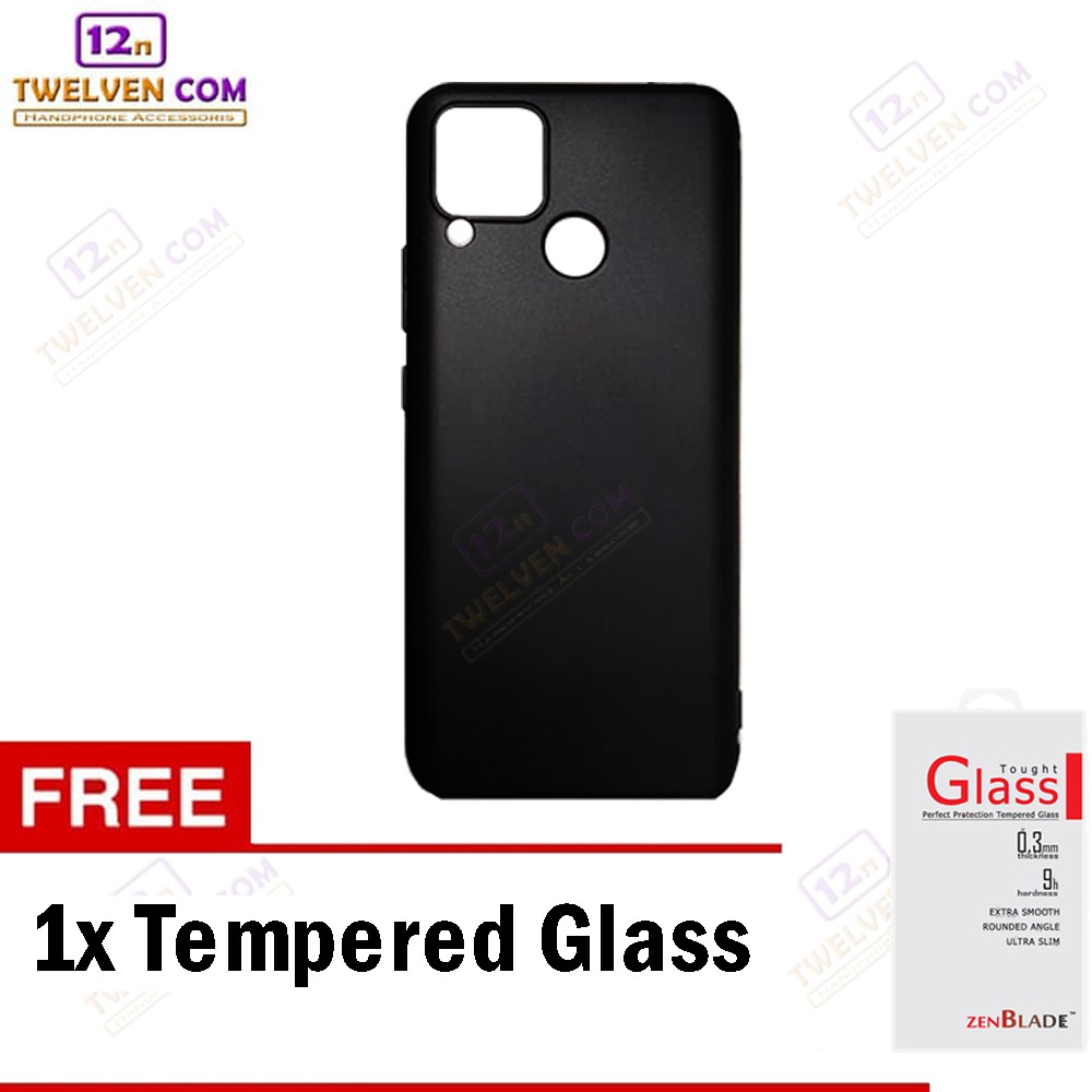 Case Ultra Slim Matte For Oppo A53 - Free Tempered Glass