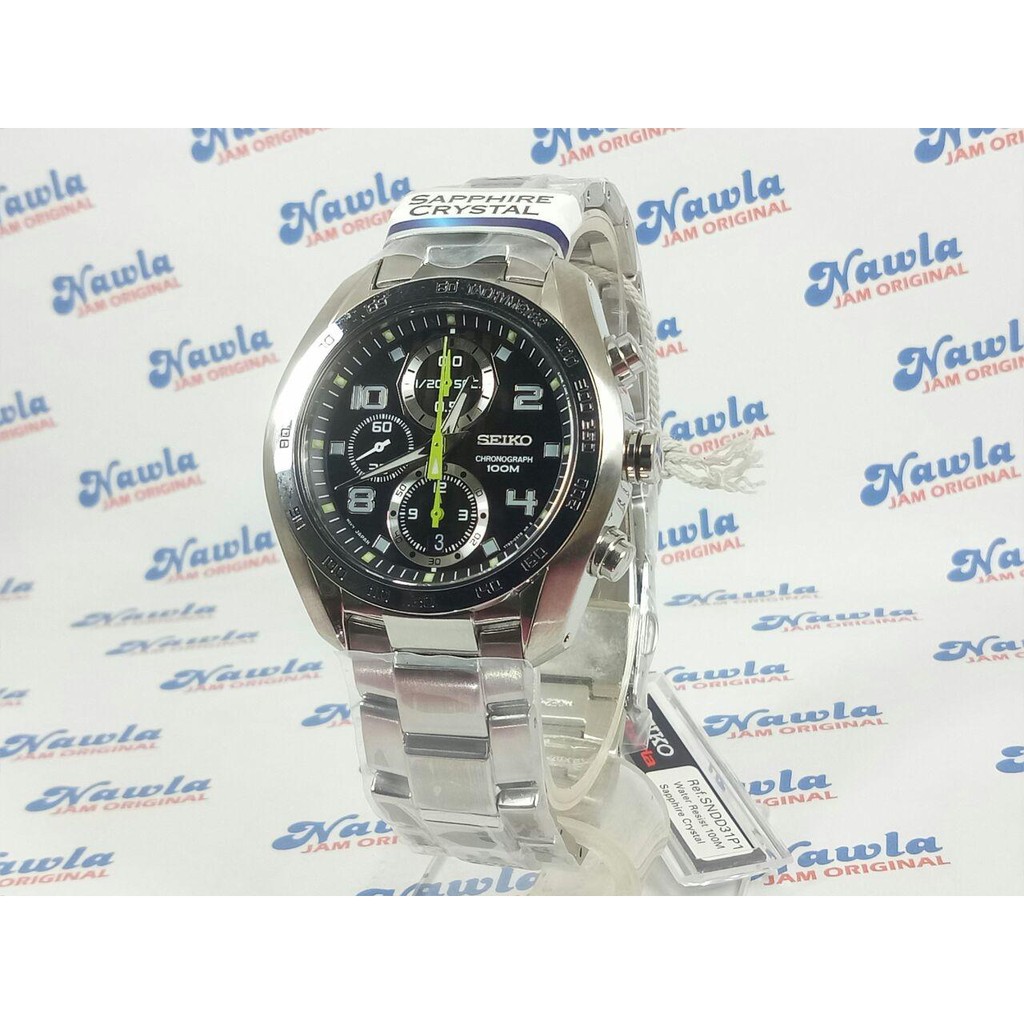 Seiko Criteria SNDD31P1 Chronograph Black Dial | Jam Pria SNDD31