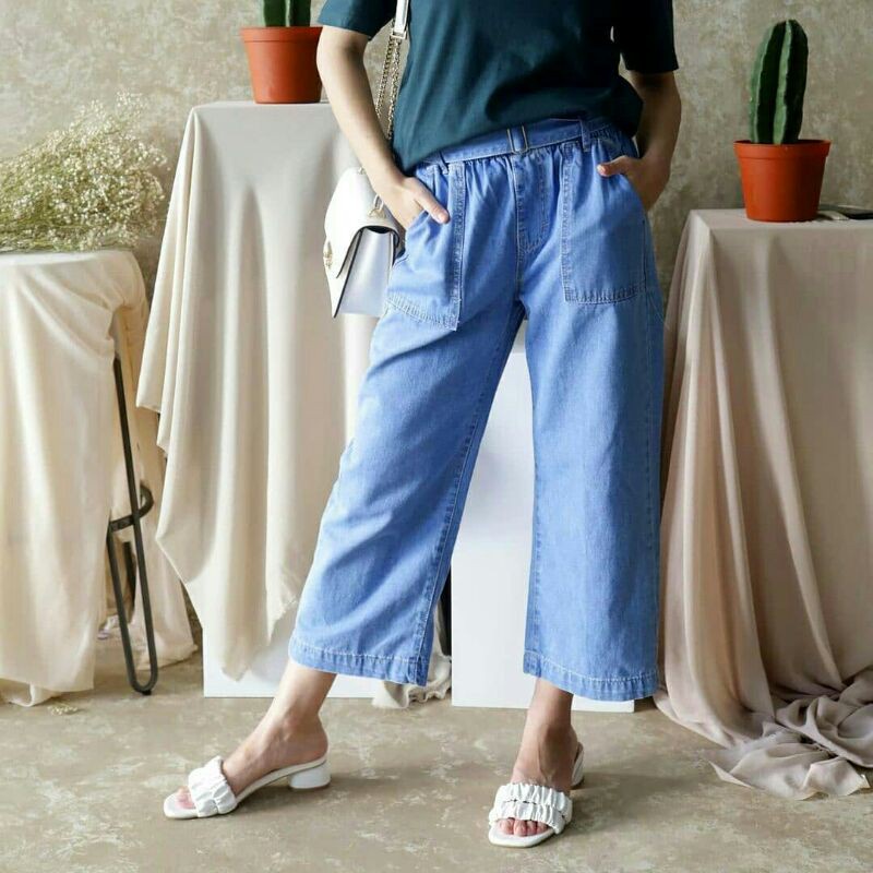 KULOT JEANS - KULOT JEANS WANITA CELANA PANJANG