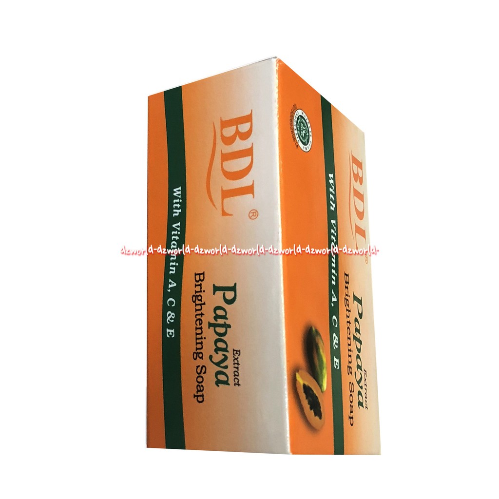 BDL Papaya Brightening Soap With Vitamin A C E Sabun Batang 135gr