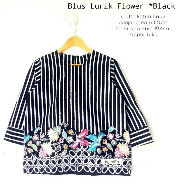 BLUS WANITA MUSLIMAH UNTUK KERJA MOTIF BATIK, BLOUSE BATIK LURIK, BLUS SERAGAM KANTOR, ATASAN WANITA