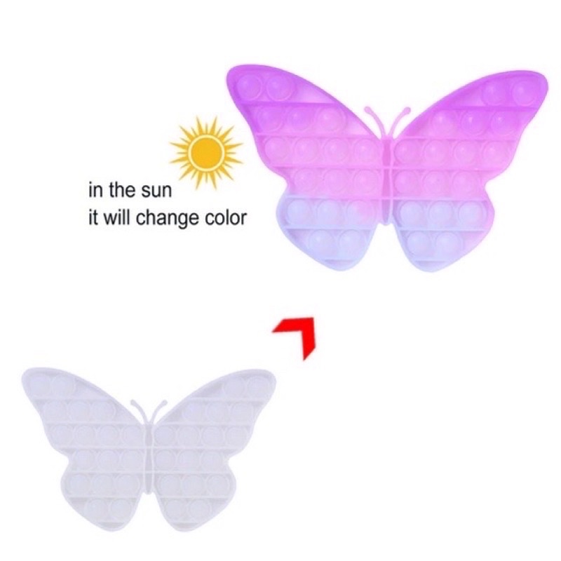 POP IT GLITER/POP IT GID/pop it viral/fidget/tiktok/mainan kekinian-Kupu