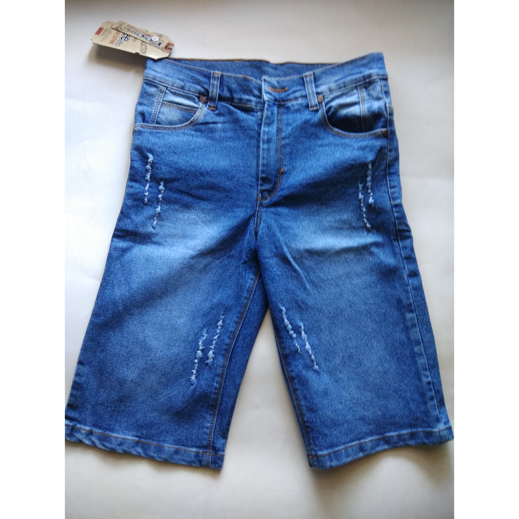  Celana  pendek  jeans  model sobek size 27 38 Shopee  Indonesia