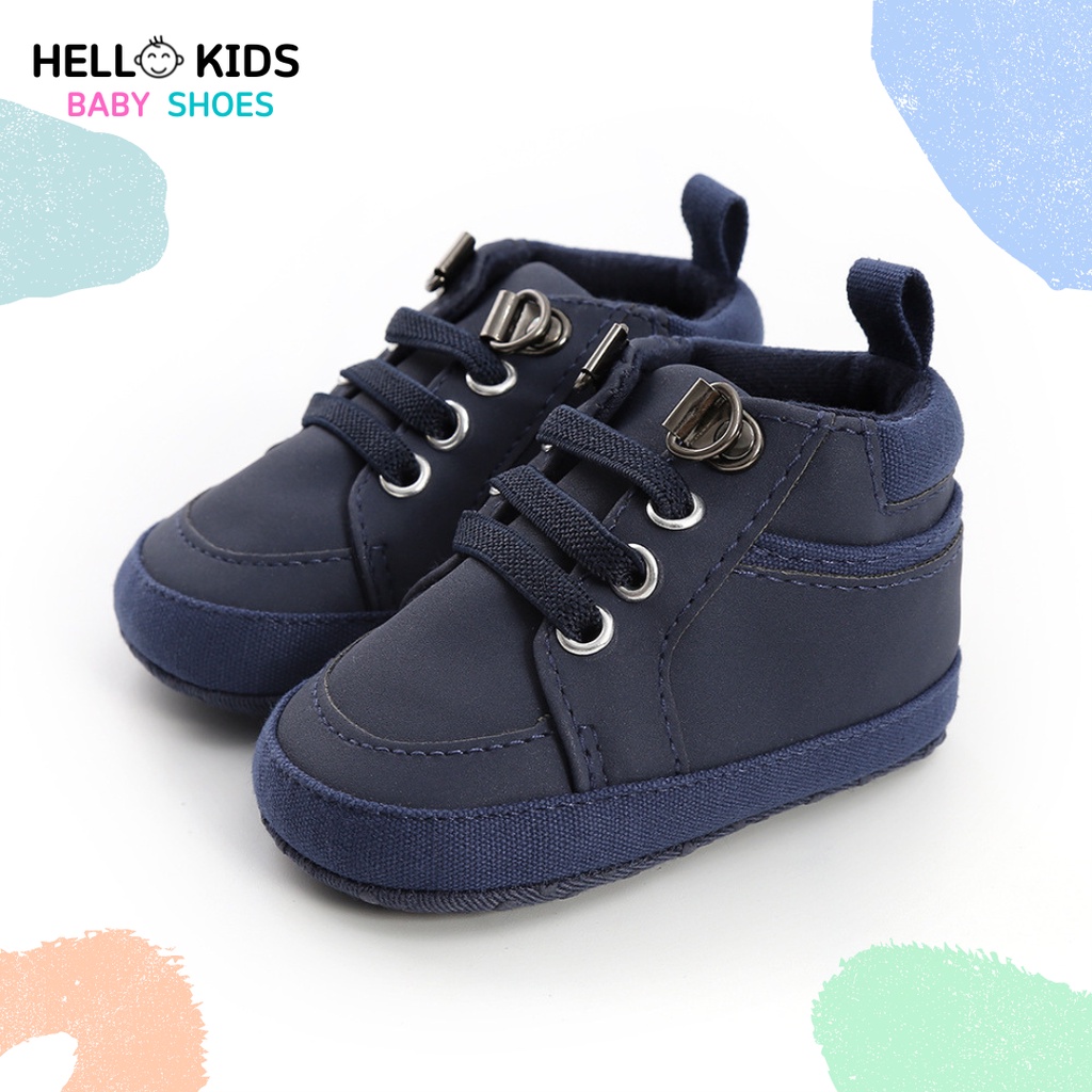 Sepatu Bayi Laki laki Umur 0-12 Bulan Sepatu Prewalker Bayi Laki laki 0 6 12 14 Bulan Baby Shoes Laki Laki Umur 1 Tahun Navy HK001