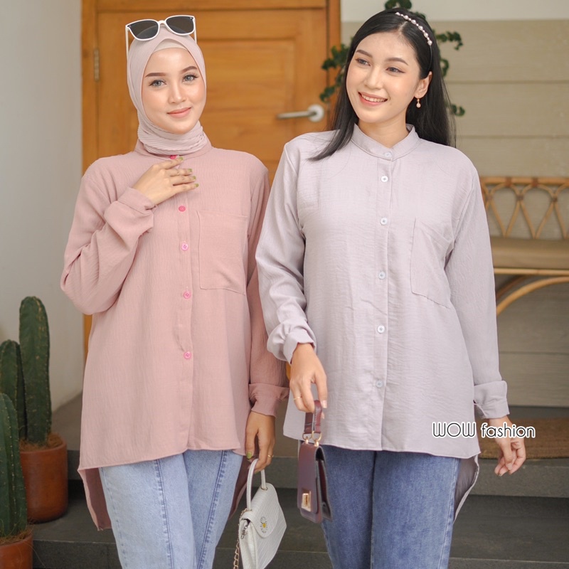 WOW-M-D Mandala Kemeja Oversize Rayon Crinkle Premium