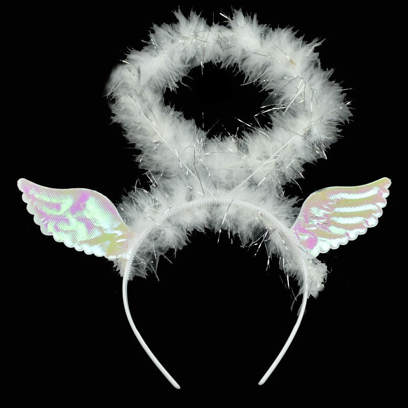 HBML bando angel head wings ring malaikat headband cosplay