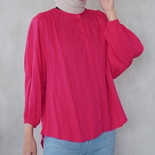 ATASAN BLOUSE OVERSIZE WANITA / BLOUSE RAYON TWILL