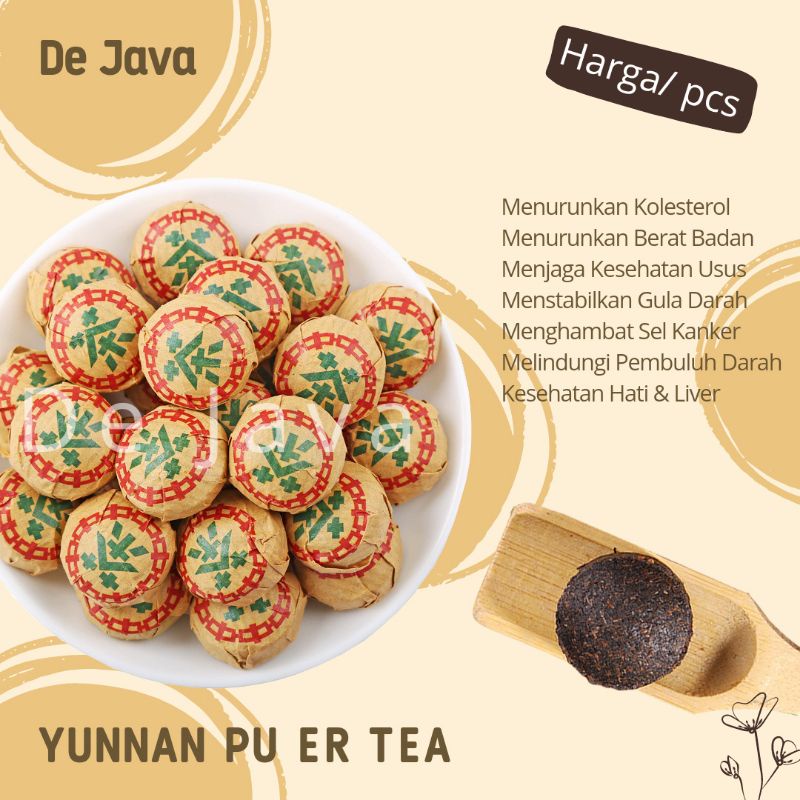 

Yunnan Pu Erh Tea Teh Puer China Teh Fermentasi Penurun Kolesterol Pu Er Tea
