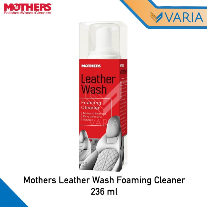 Mothers Leather Wash Foaming Cleaner 237 ml Spray Pembersih Jok Kulit