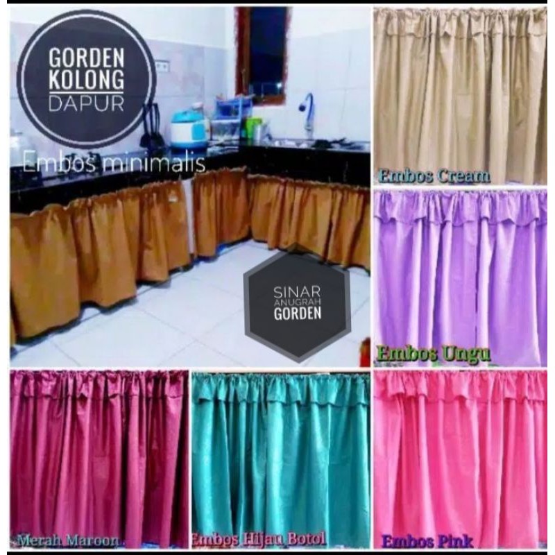 GORDEN KOLONG DAPUR MOTIF EMBOS/GORDEN KOLONG MEJA DAPUR/GORDEN KOLONG
