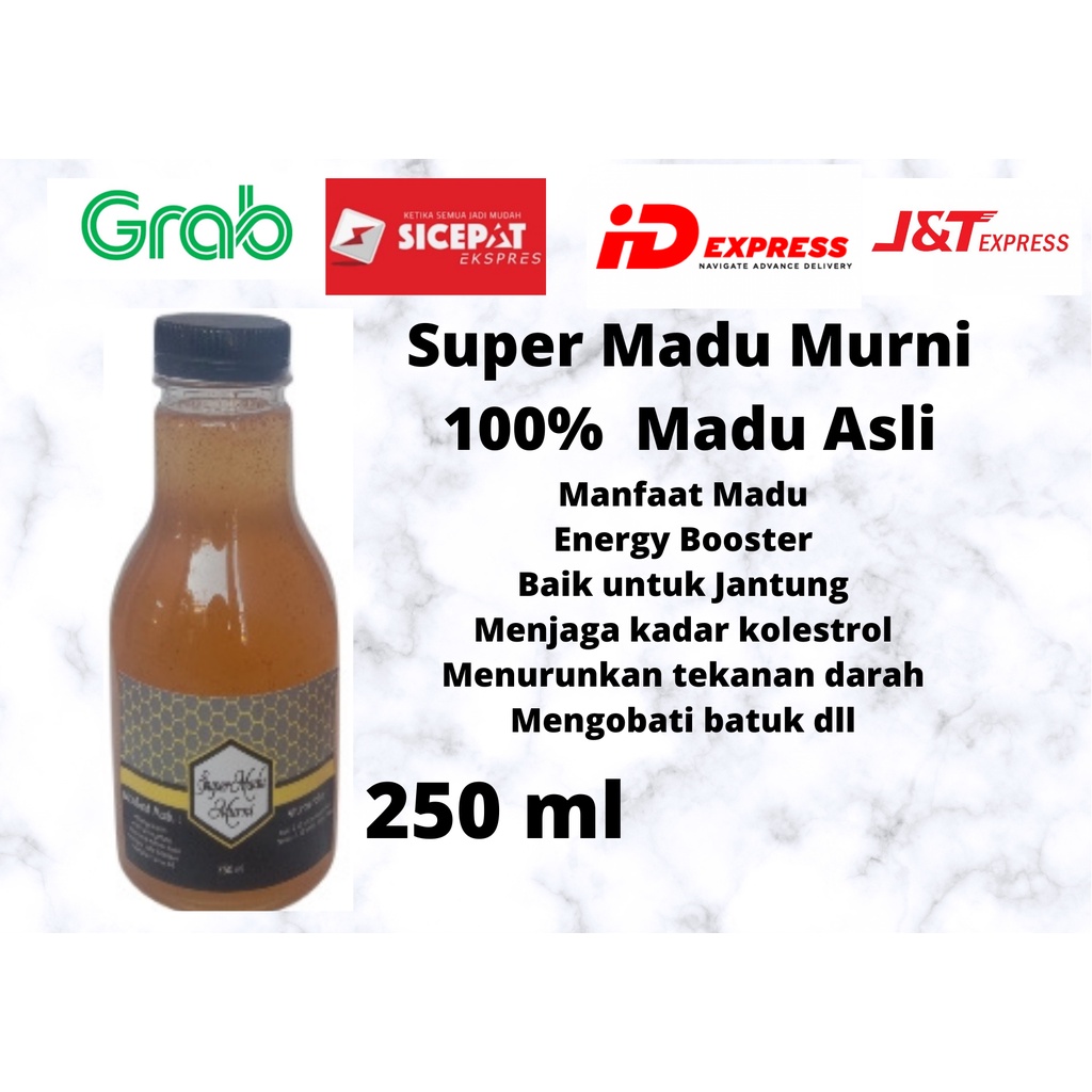 

Madu murni Asli 250ml FREE Kartu Ucapan