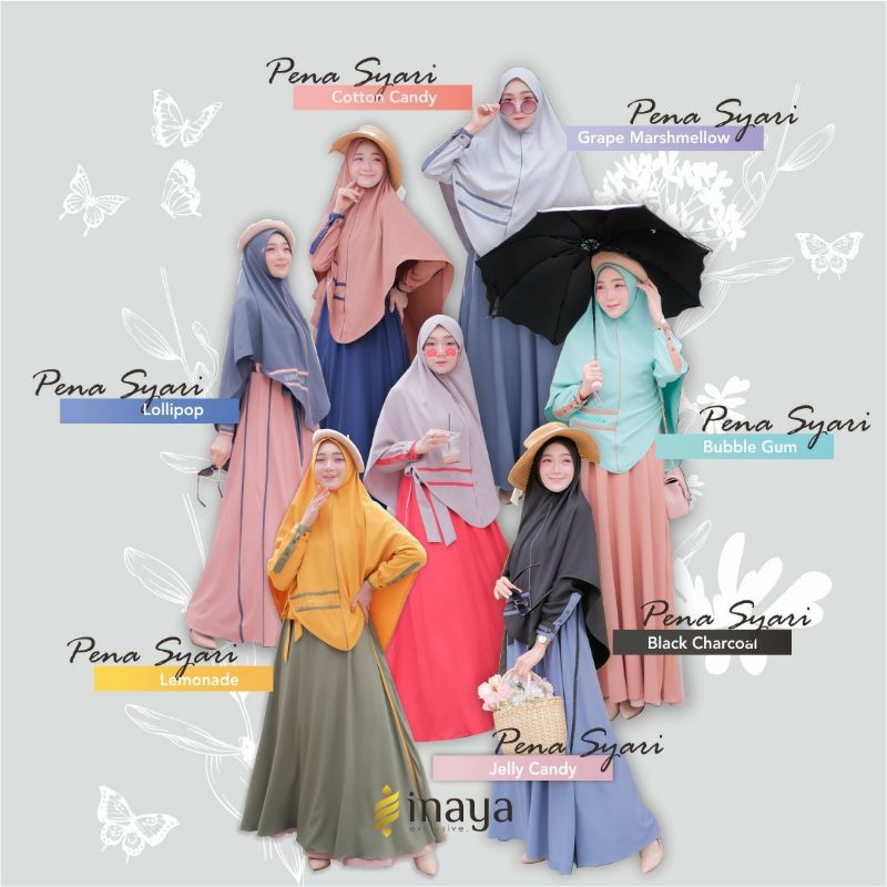 Pena Syar'i | Inaya | Gamis Set | Gamis Keren | Gamis Kekinian