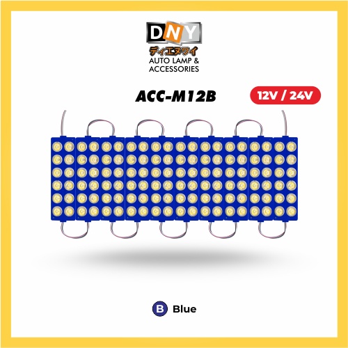 LAMPU LED MODUL 12 MATA ( 6 x 2 ) 12 V / 24 V SUPER TERANG / LAMPU LED