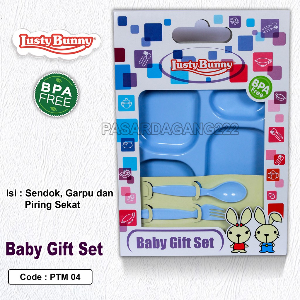 LUSTY BUNNY FEEDING SET PERALATAN MAKAN BAYI 1383