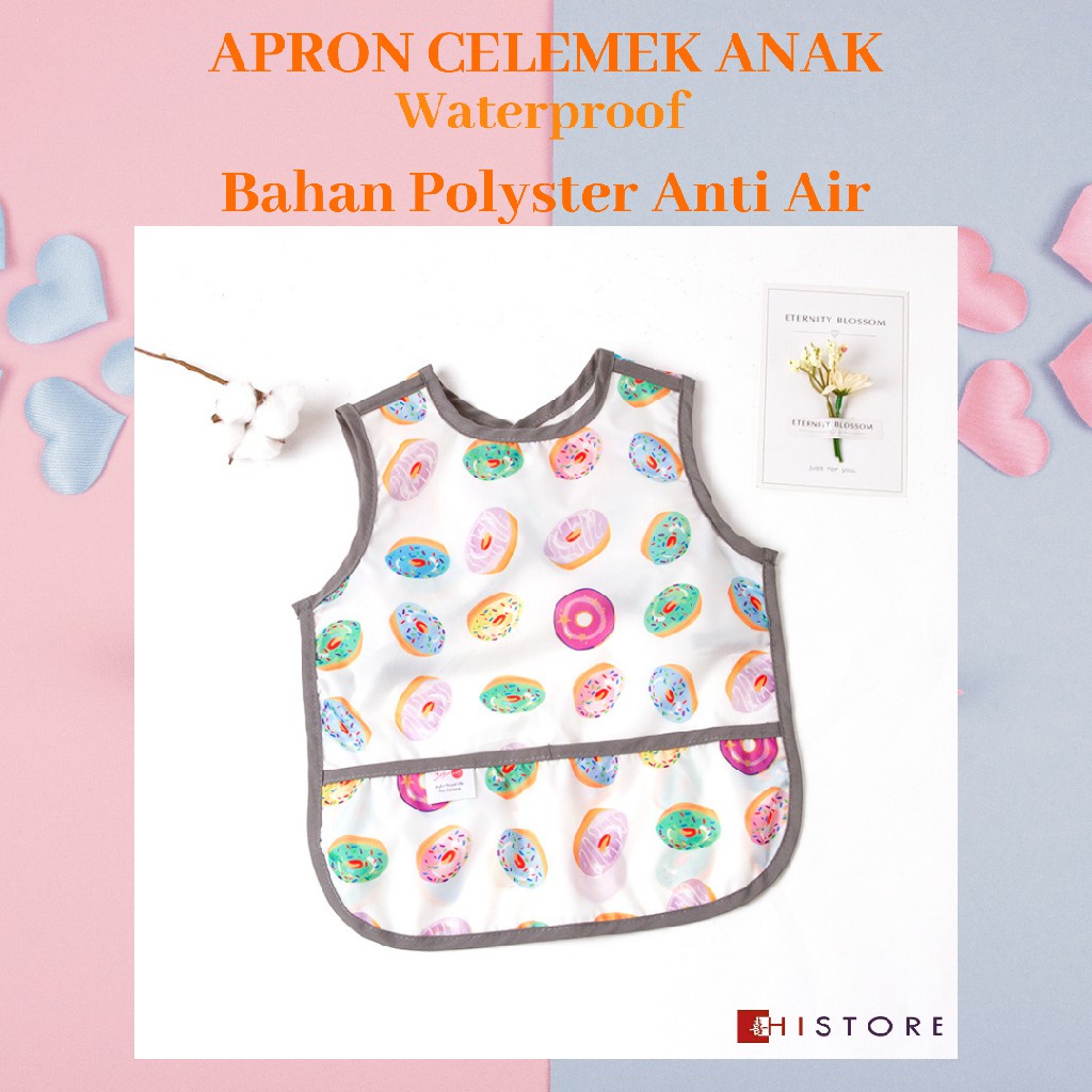 APRON CELEMEK BAYI POLYESTER FABRIC TAHAN AIR BAHAN SUPER PREMIUM