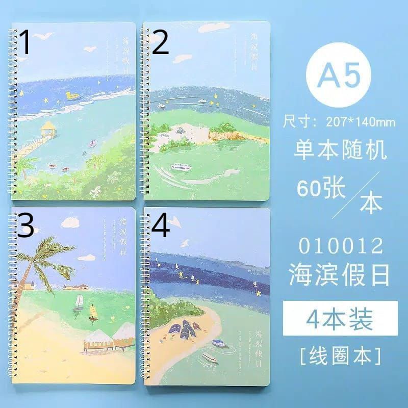 

YOKUCHI || YOKUCHI || Notebook A5 Spiral Vitamin Sea Buku Tulis Catatan Note Lucu