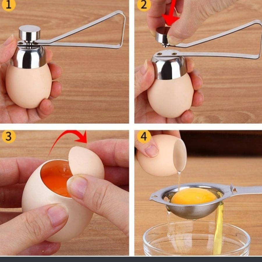 Egg topper cutter shell alat pemecah telur hiasan alat masak dapur