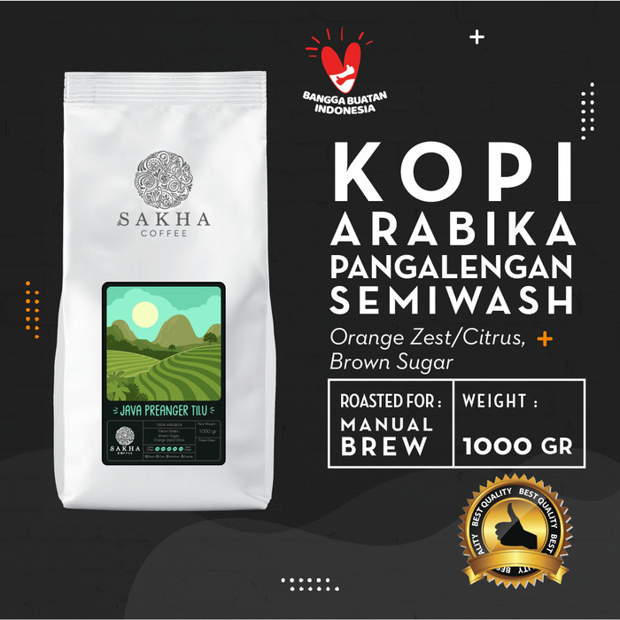 

Kopi Arabika Java Preanger Roasted For Manual Brew 1 Kg - SAKHA COFFEE - KMPRE1000