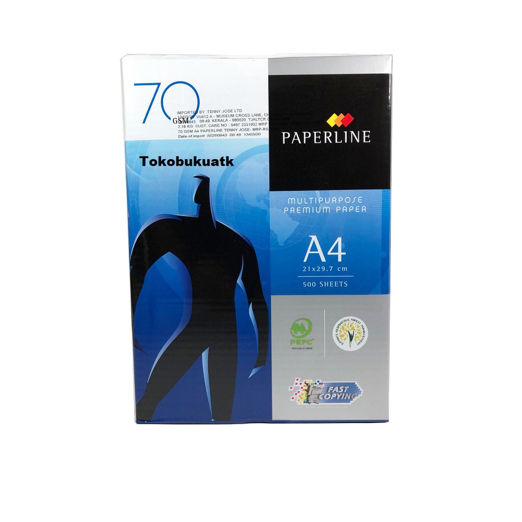Kertas HVS A4 Paperline 70 gram, Kertas Print A4, Kertas Fotokopi A4
