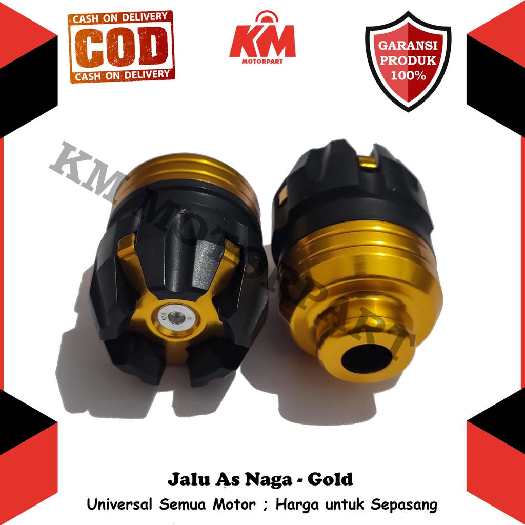 Jalu As Roda Depan CNC Bulat Jalu As Naga Universal