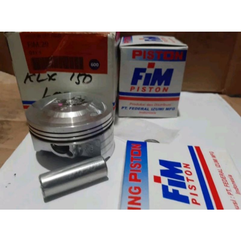 piston Kit klx 150 oversize 600 ukuran diameter 64 merk FIM