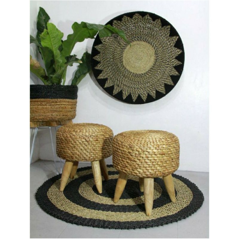 stool enceng kaki bubut