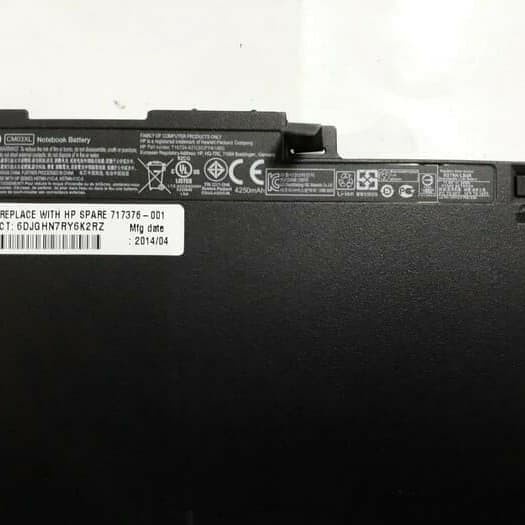 Baterai Laptop Ori HP Elitebook 840 G1 845 850 CM03 CM03XL Ori