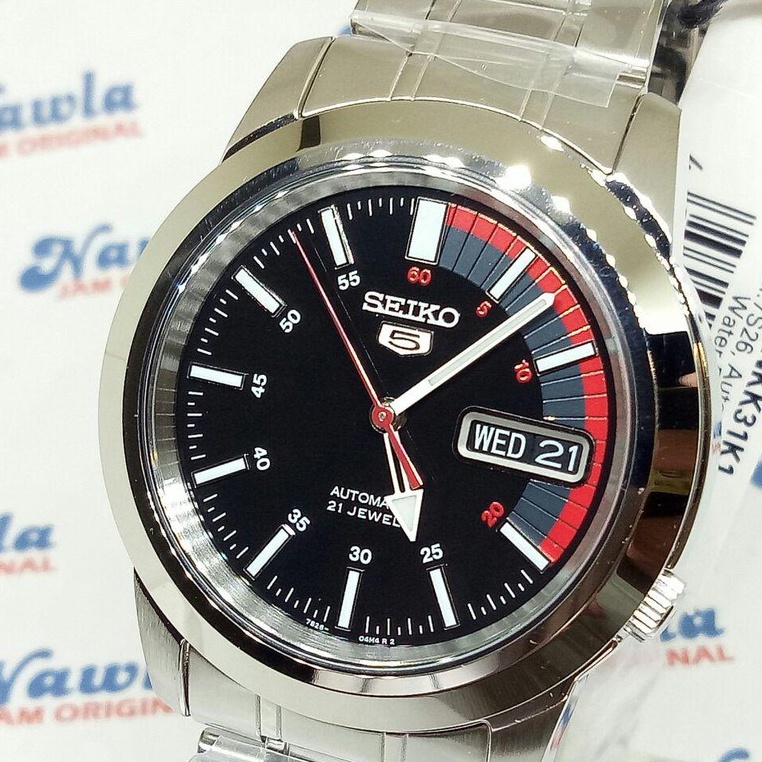 Seiko 5 SNKK31K1 Automatic Black Dial - Jam Tangan Pria SNKK31