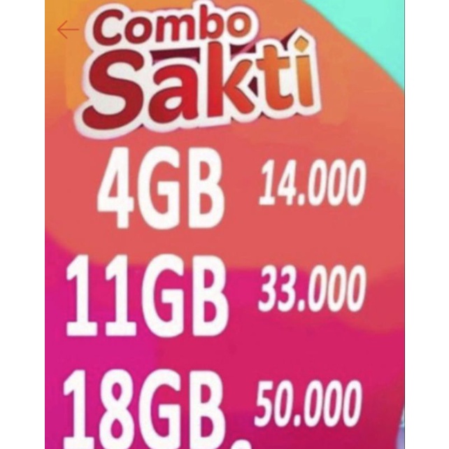 kartu perdana combo sakti telkomsel 4gb 11gb &amp; 18gb termurah..quantity chat say