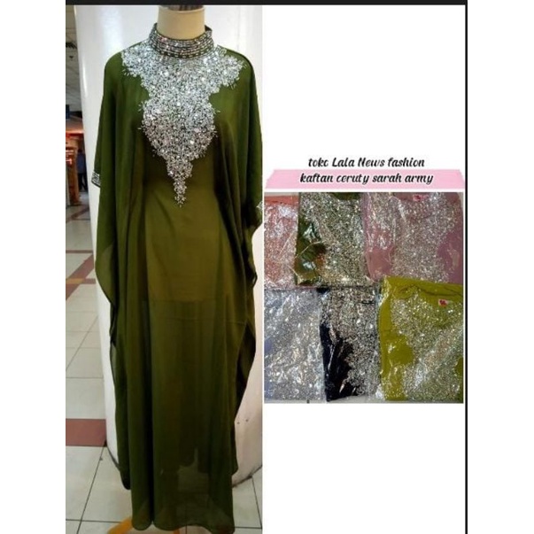 Kaftan Ceruty Sarah Army