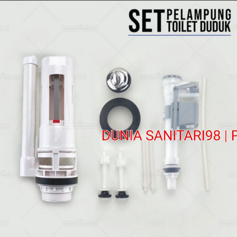 Pelampung set pembilas Kloset Isi tangki kloset duduk dual flush lengkap