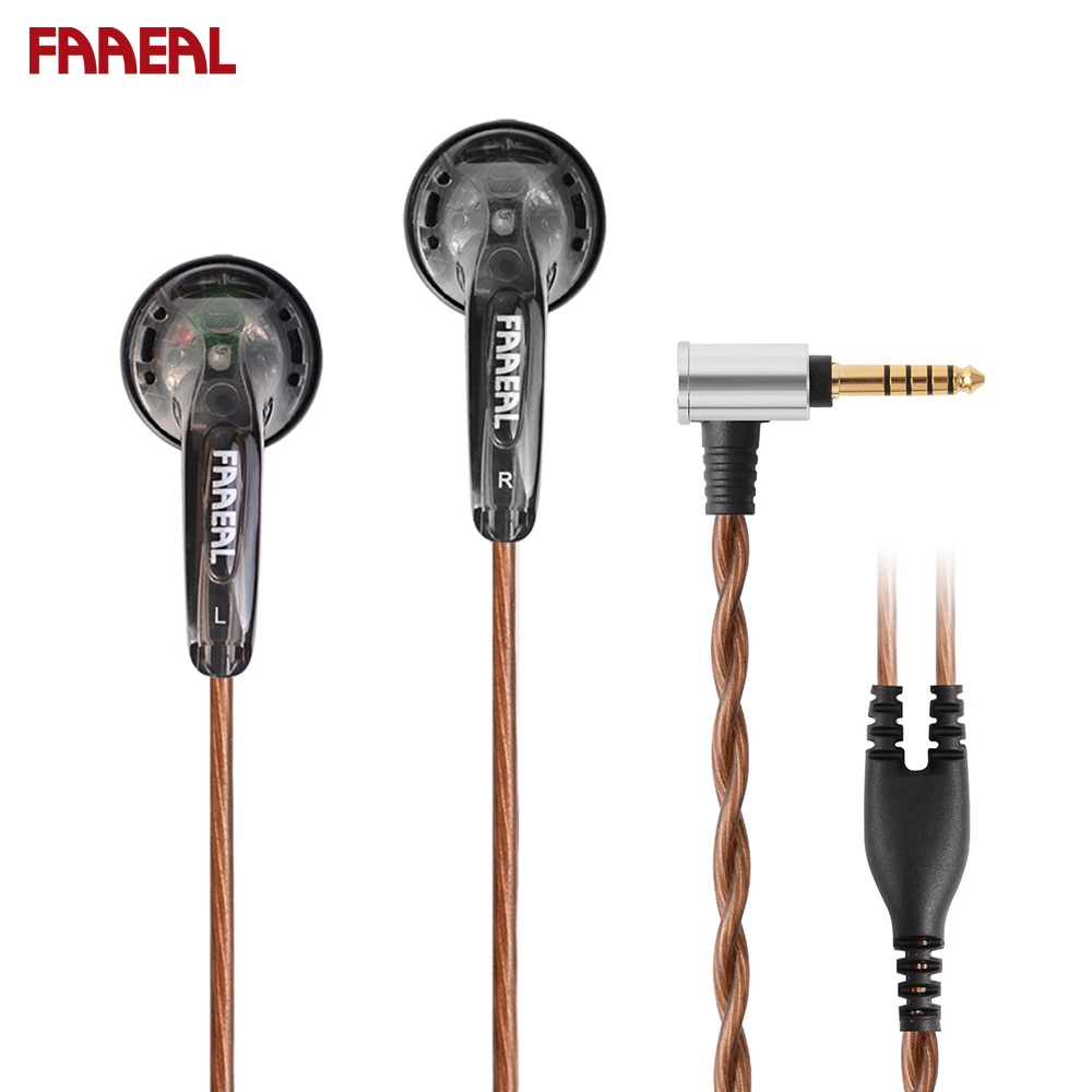 Faaeal Snow-Lotus 64ohms 4.4mm 2.5mm Earphone Earbuds Amplifier Hifi Kabel 3.5mm