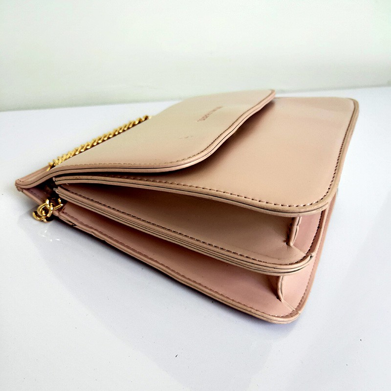 tas selempang wanita shoulder bag slingbag cewek kulit sentetis tali rantai import