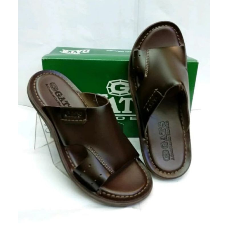 Sandal Kulit GATS HG 281 - Sandal Kulit Murah - Sandal Kulit Pria Original