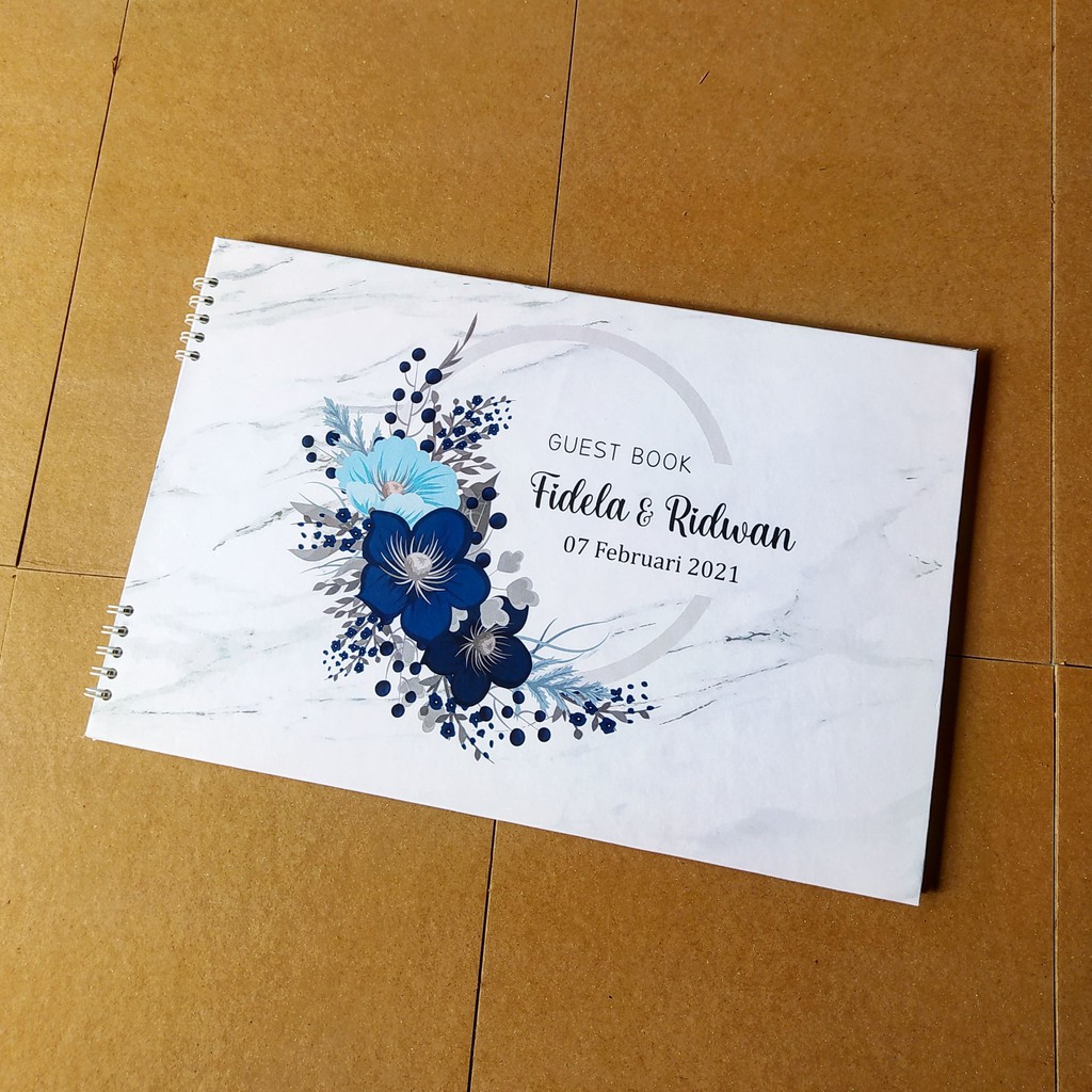 buku tamu pernikahan / buku tamu spiral / buku tamu pernikahan custom/ buku tamu pernikahan murah 30